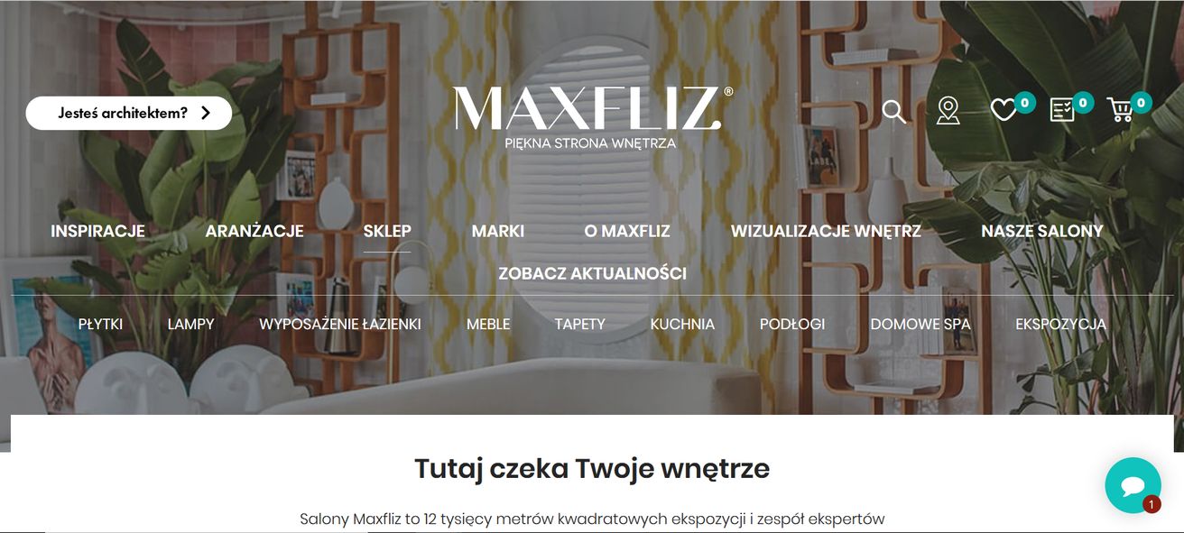 Maxfliz Salony wyposażenia wnętrz Warszawa